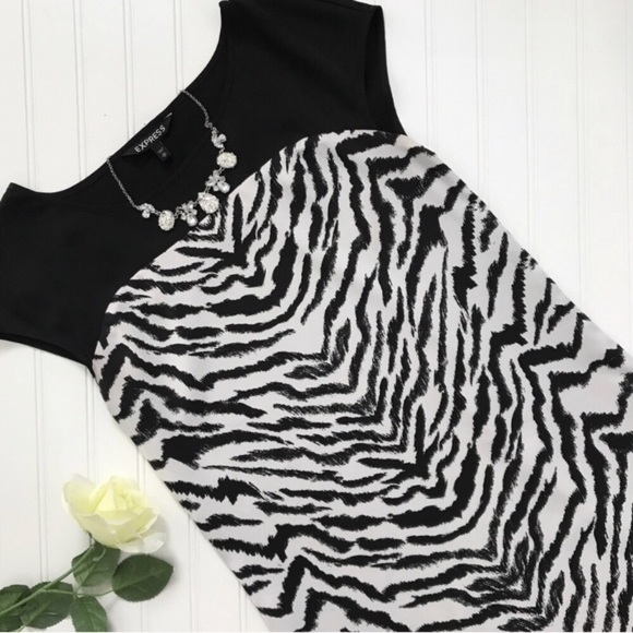 •Express• zebra shift dress - Picture 2 of 5